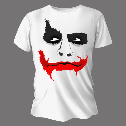 Custom Joker Printed White T-Shirt – 100% Cotton