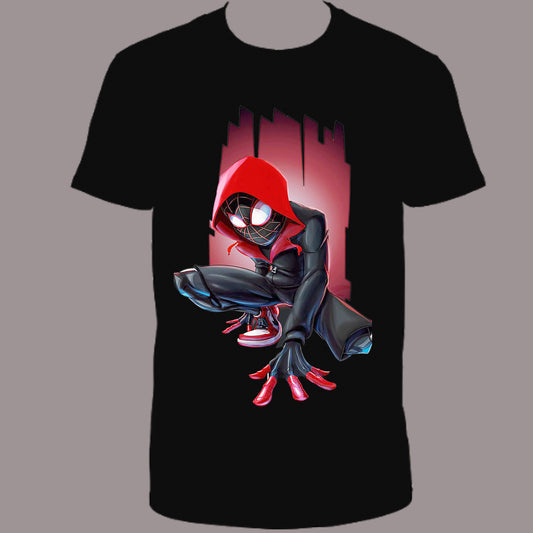 Custom Spiderman 2 Printed Black T-Shirt – 100% Cotton