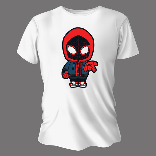 Custom Spiderman Printed White T-Shirt – 100% Cotton Tee