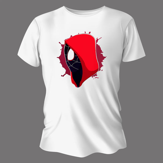 Custom SpiderFace Printed White T-Shirt – 100% Cotton Tee