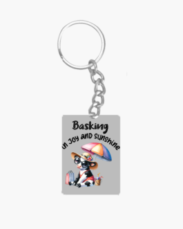 Basking in Joy and Sunshine – Summer Cow Keychain